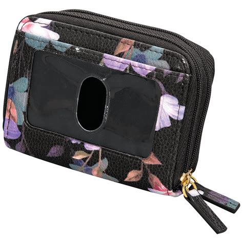 buxton womens rfid identity safe card wizard wallet floral|buxton cardex wallets for women.